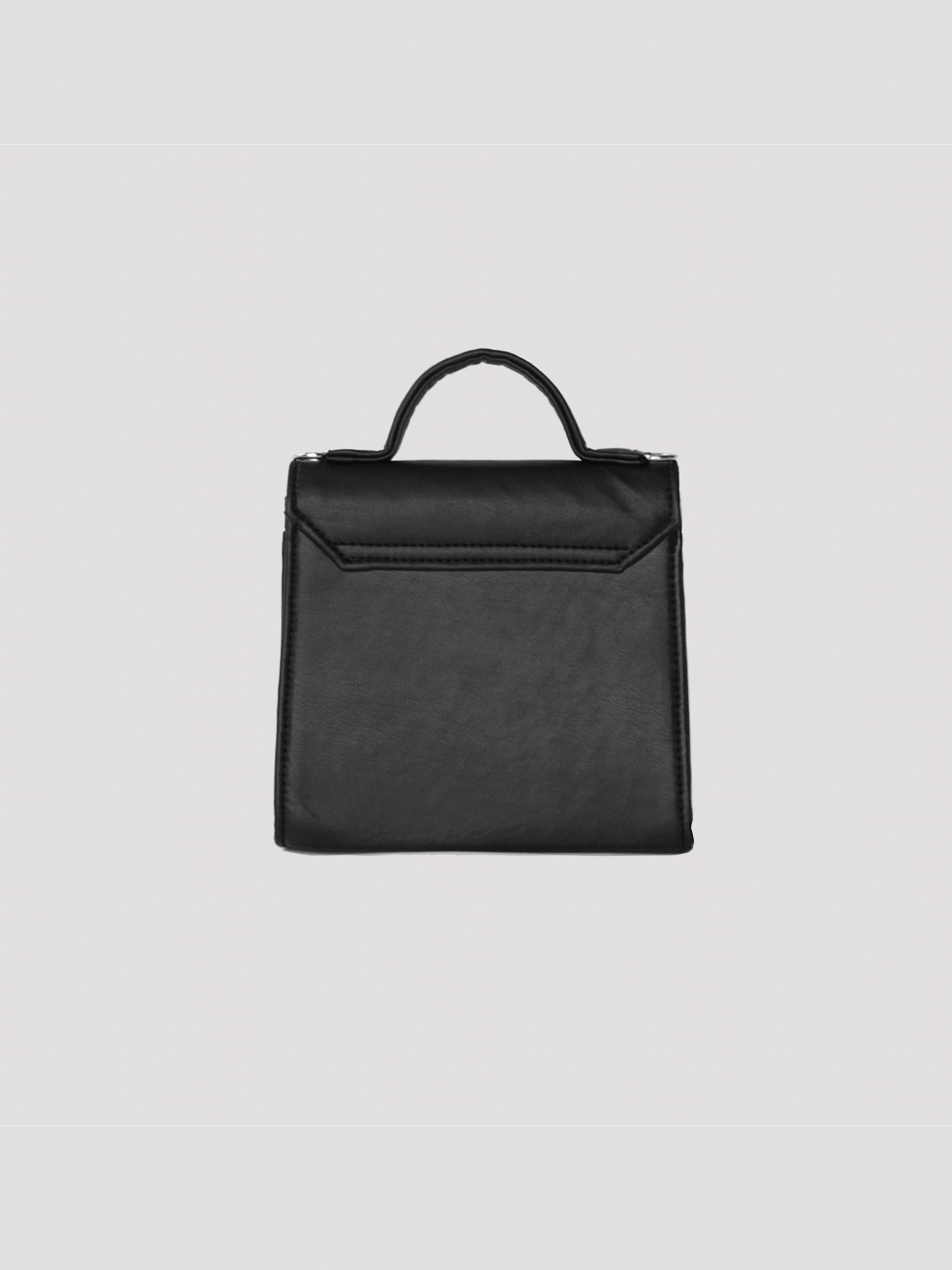 MINI ARCH - BLACK VEGAN LEATHER BAG