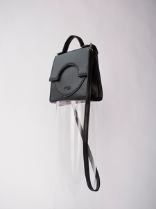 MINI ARCH - BLACK VEGAN LEATHER BAG