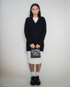 MINI ARCH - BLACK VEGAN LEATHER BAG