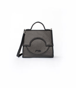 MINI ARCH - BLACK VEGAN LEATHER BAG